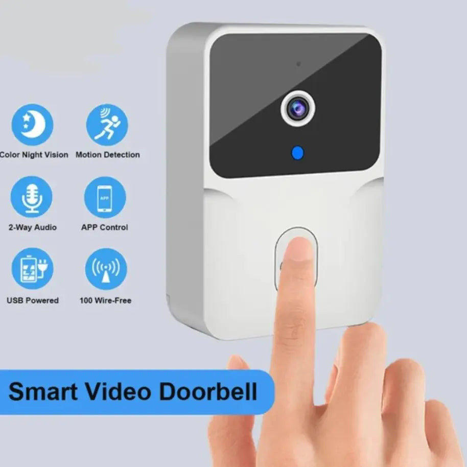 Wi-Fi Video Doorbell communicate with visitors using your smartphone. 
