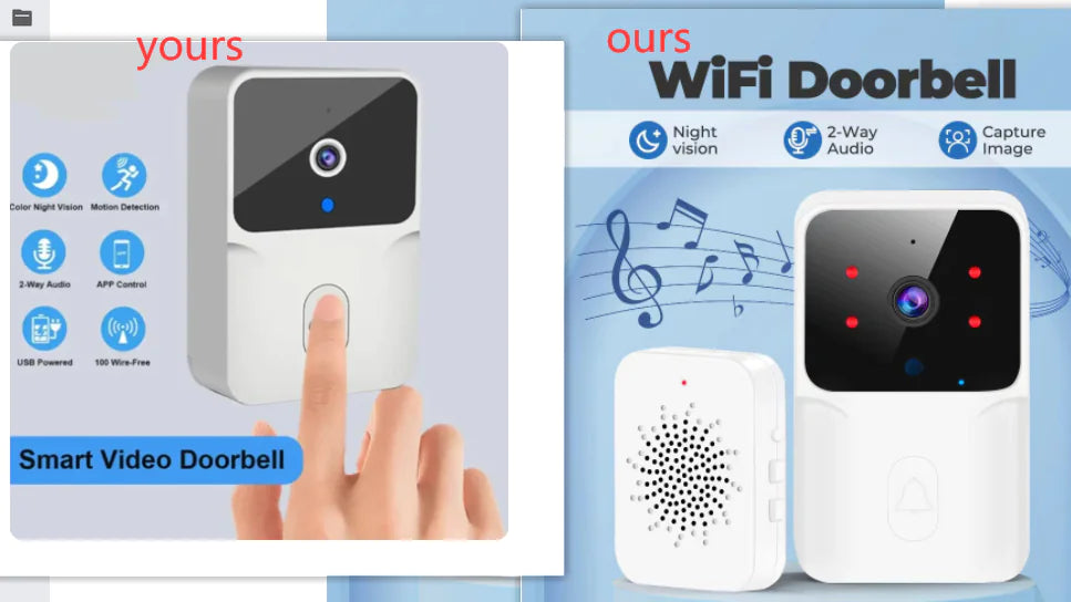 Wi-Fi Video Doorbell communicate with visitors using your smartphone. 