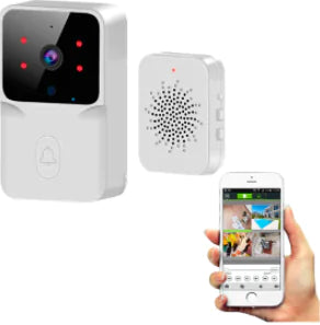 Wi-Fi Video Doorbell communicate with visitors using your smartphone. 