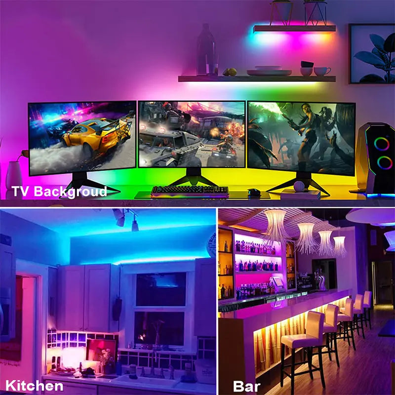Voice Control LED Strip Lights seamless way to enhance space with vib.