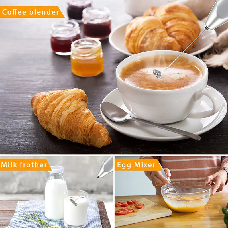 Electric Milk Foamer, creamy foam,  cappuccinos kitchen gadget coffee 